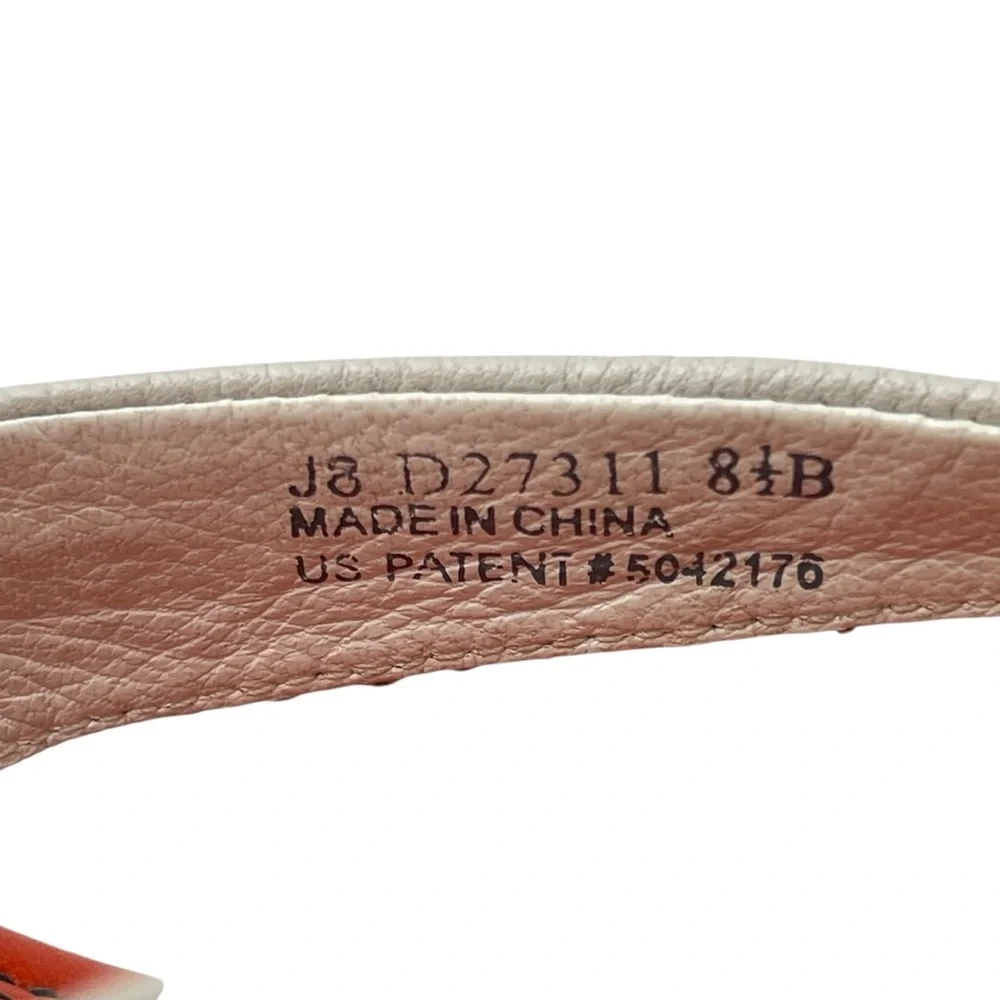 Cole Haan Women's Vibrant Orange and Tan Wedges - Picture 7 of 11